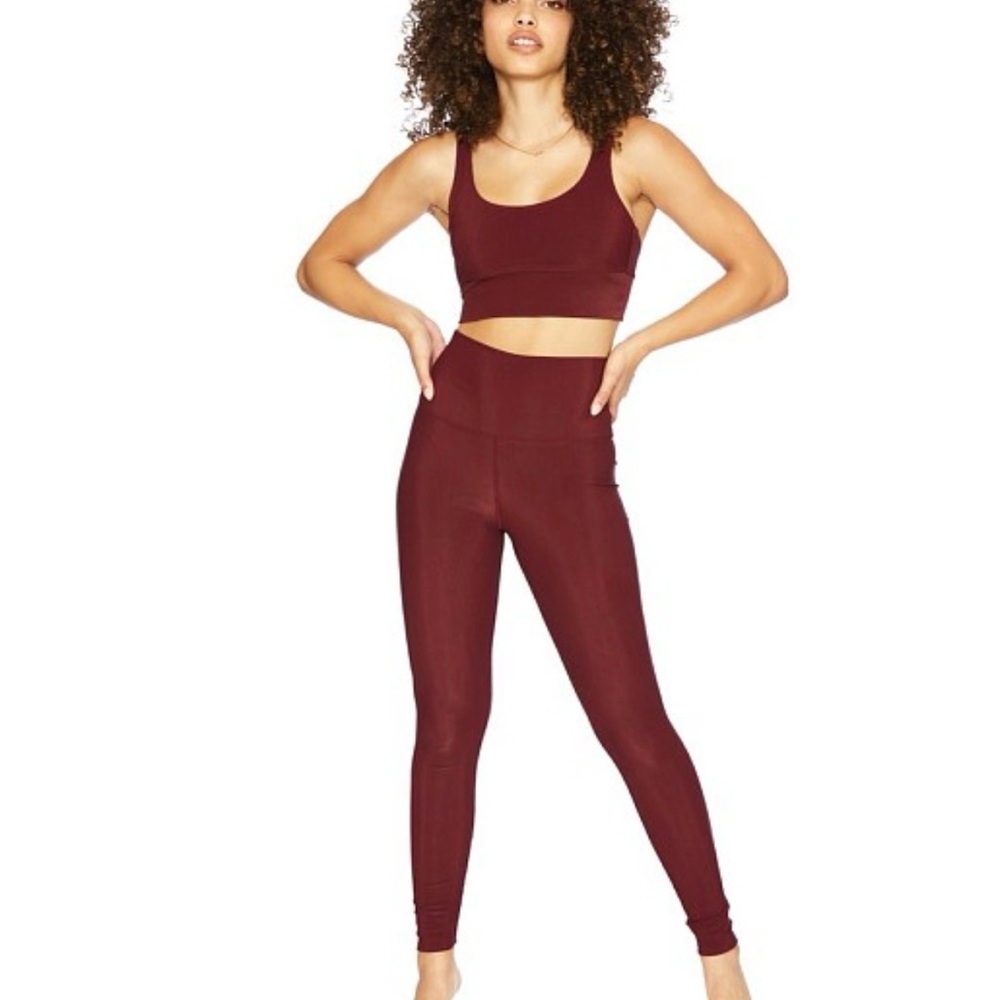Beach Riot Burgundy Leggings